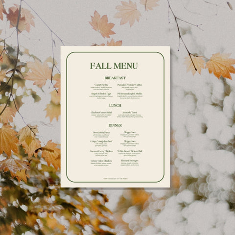 Seasonal Menu (CANVA Template)
